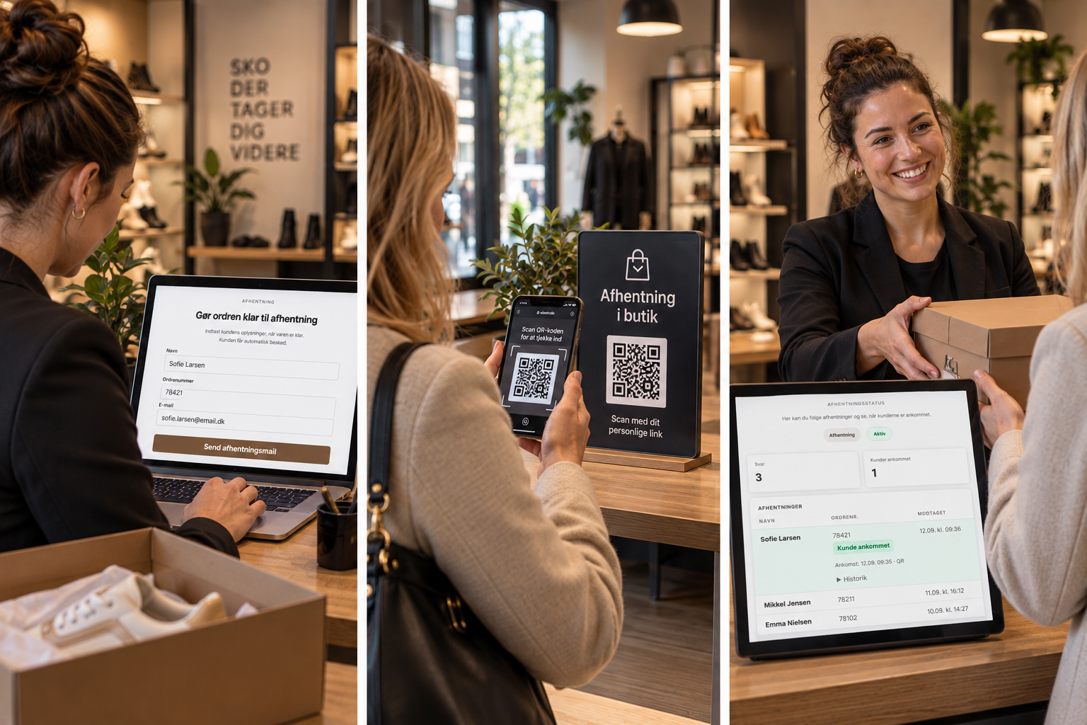 DAHMIT Events afhentning, check-in og udlevering