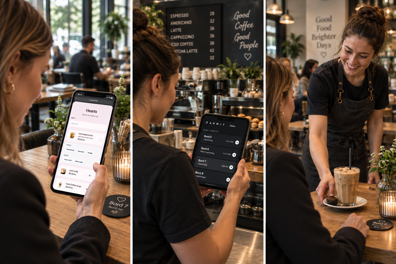 DAHMIT Events bestilling, status og servering